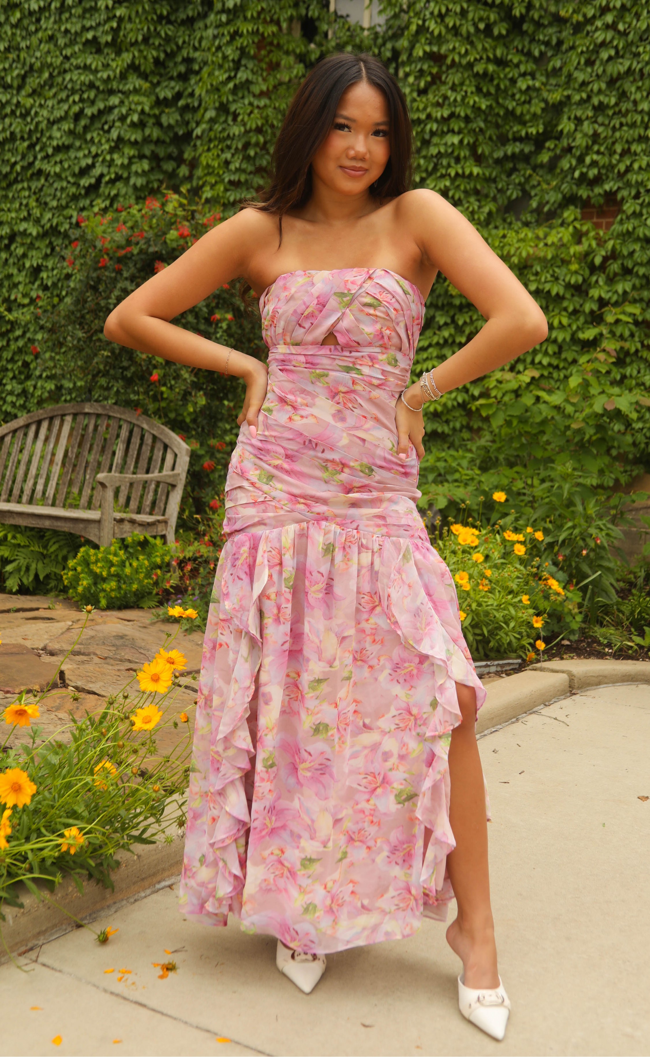 astr: estefany dress - pink floral