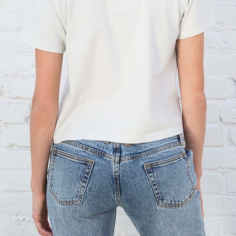 Women Fashion Basic Short Sleeve Graphic Print Round Neck T-Shirt