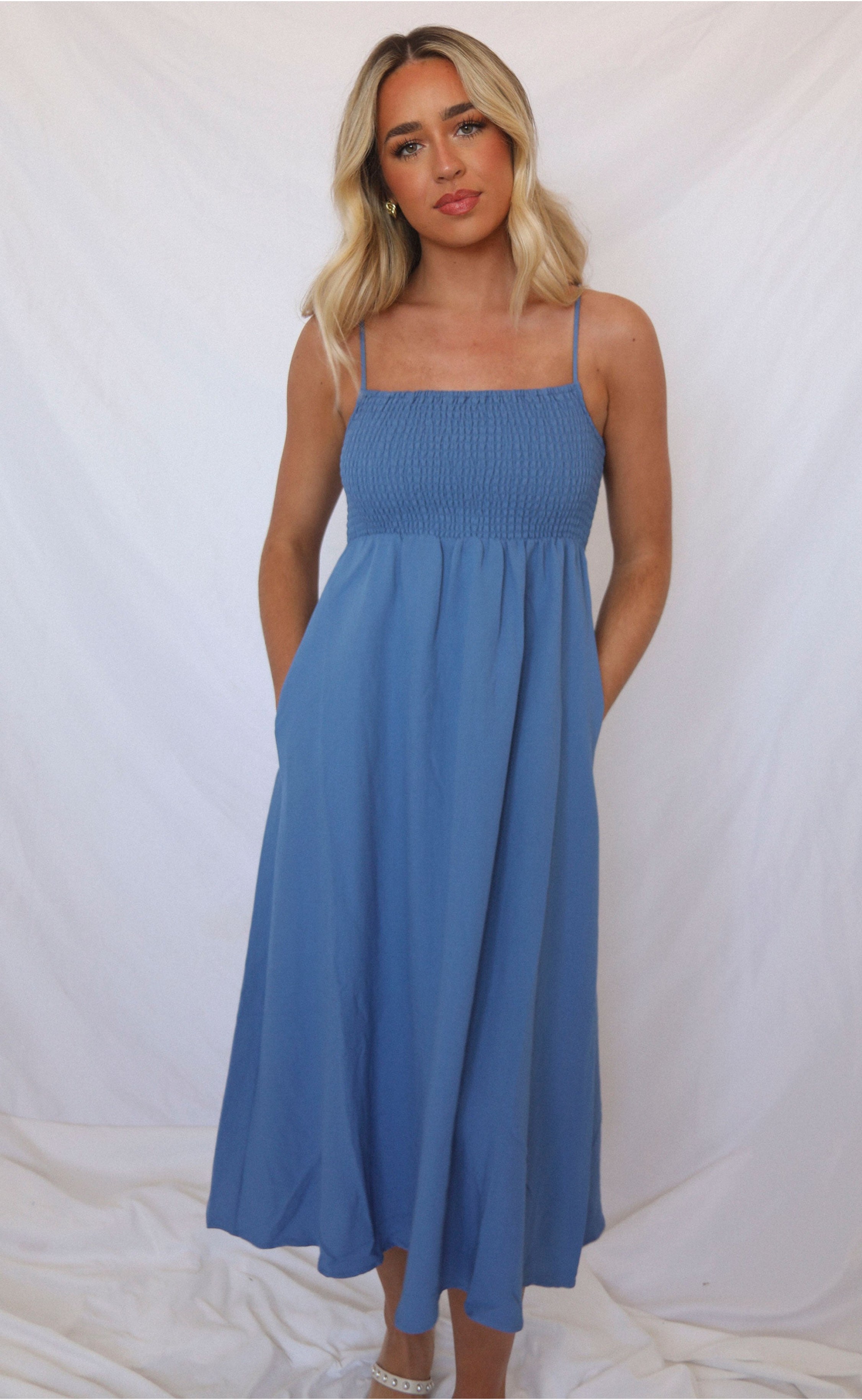 z supply: beachside midi dress - riviera