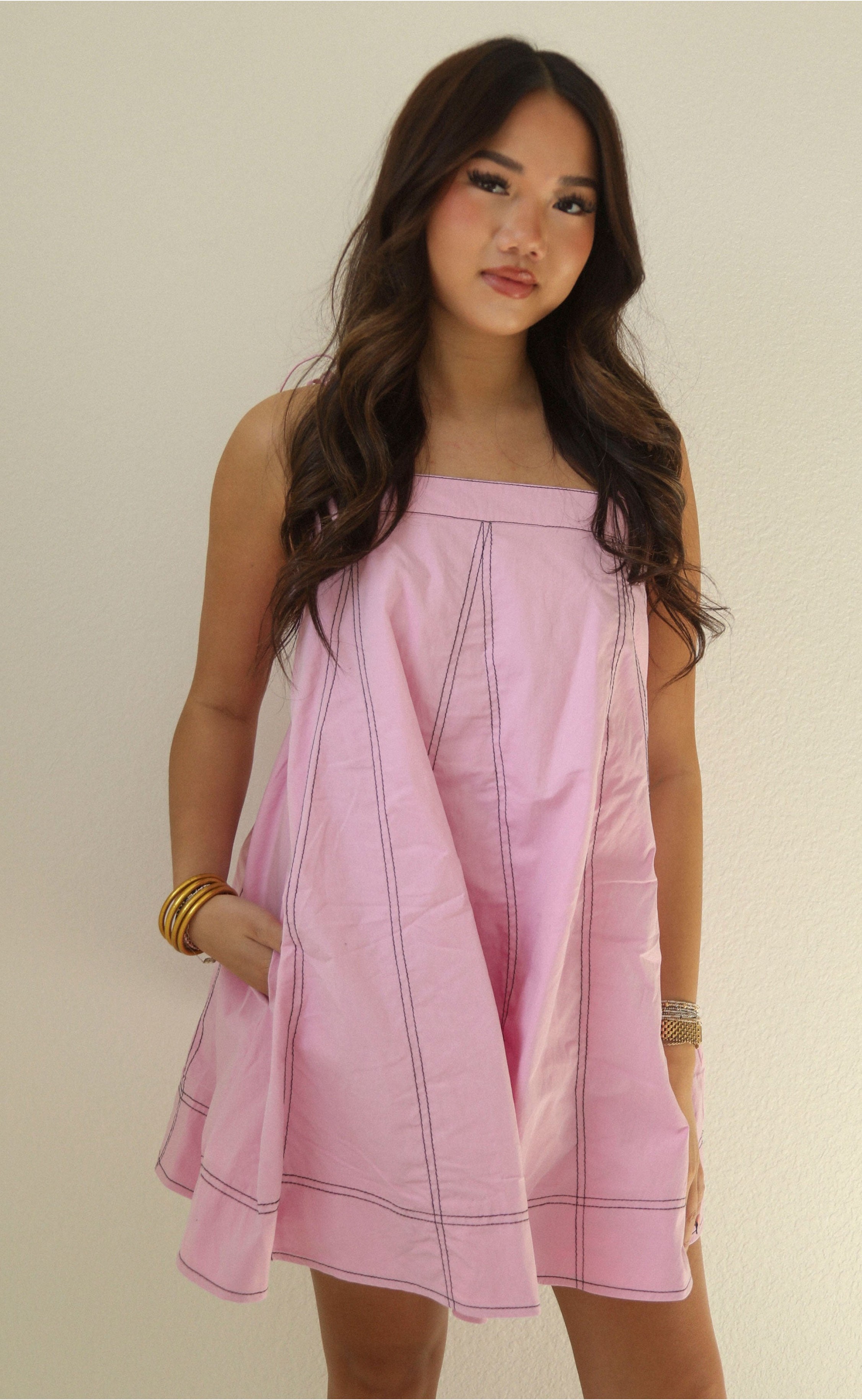 the thought of you mini dress - lilac
