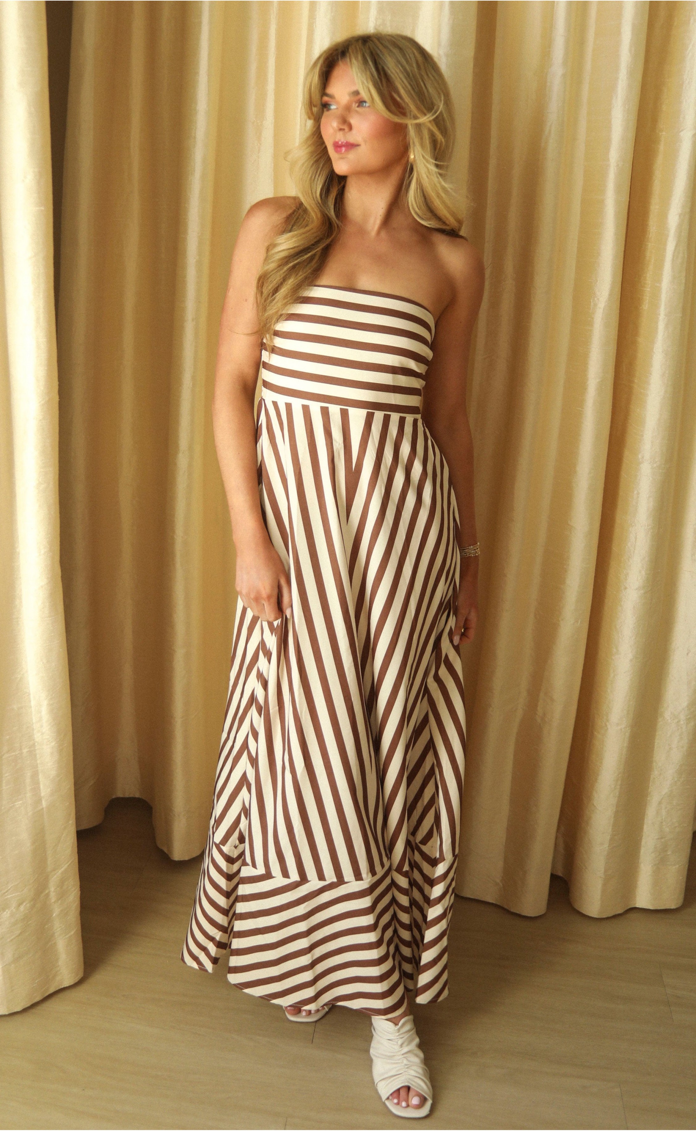real love baby strapless maxi dress
